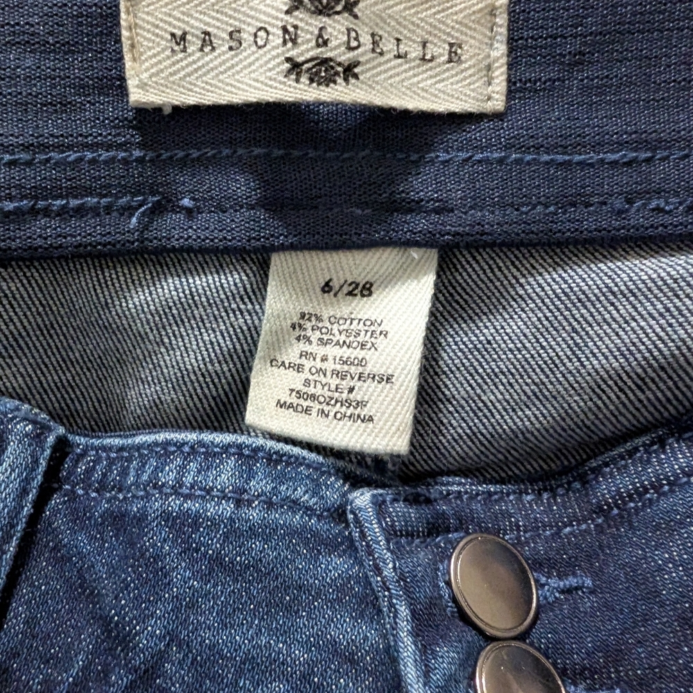 MASON & BELL Jeans Stretch Size 6/28 - Picture 4 of 9